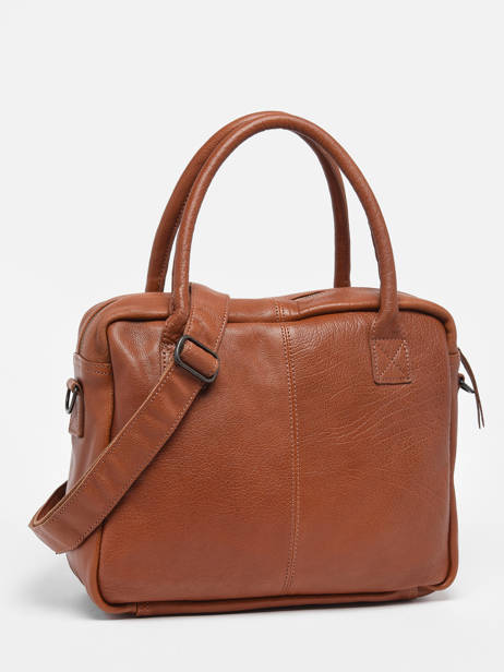 Handtas Le Dandy A4 Leder Paul marius Bruin vintage F9774-1 ander zicht 4